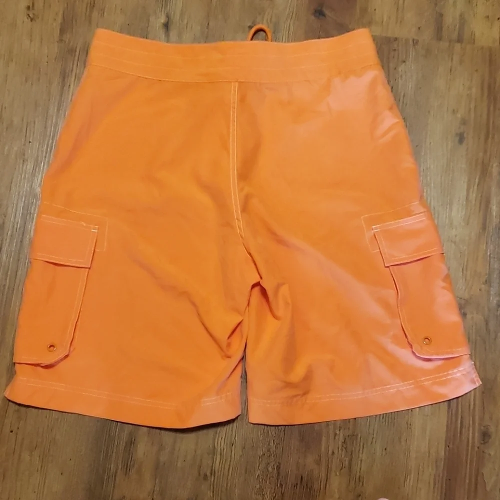 J.crew orange board shorts with side pockets